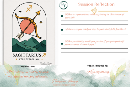 Sagittarius: "Keep exploring."